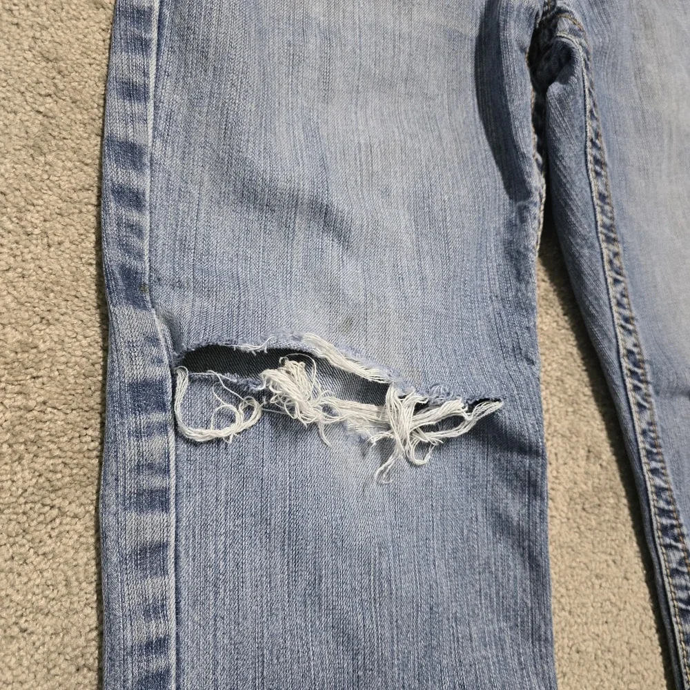 Ariat‎ FR M4 Relaxed Boot Cut Jeans Distressed Denim Men's 34x30 CAT2